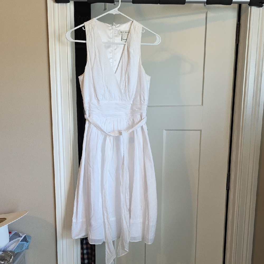 White House Black Market Elegant White Dress